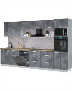 Кухонный гарнитур Интерлиния Мила Лайт 3.4-ПМ1-2