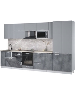 Кухонный гарнитур Интерлиния Мила Лайт 3.5-ПМ2