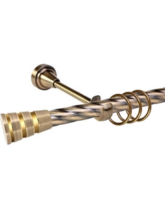 Карниз для штор АС ФОРОС Grace D19К + наконечники Пегас золото Ас форос