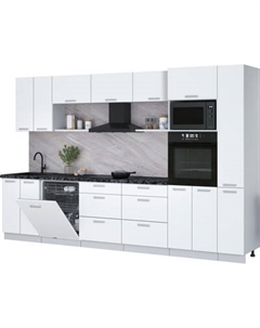 Кухонный гарнитур Интерлиния Мила Лайт 3.3-ПМ1