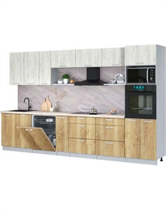 Кухонный гарнитур Интерлиния Мила Лайт 3.5-ПМ1-2