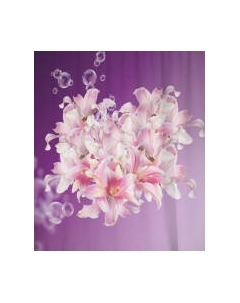 Шторка-занавеска для ванны JoyArty Цветы с пузырями / sc_2639 Joyarty