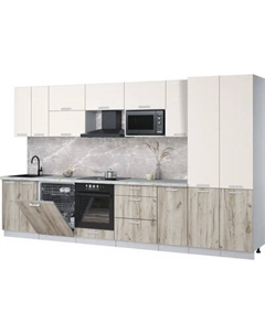 Кухонный гарнитур Интерлиния Мила Лайт 3.6-ПМ2