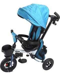 Трехколесный велосипед с ручкой Maxiscoo Shark 2023 / MSC-TCL2303BL