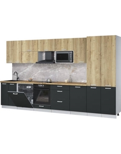 Кухонный гарнитур Интерлиния Мила Лайт 3.7-ПМ2