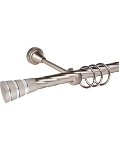 Карниз для штор АС ФОРОС Grace D19К + наконечники Пегас хром Ас форос
