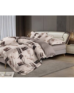 Комплект постельного белья Реноме Евро Оливковая коллекция. Простыня на резинке УУ 2453