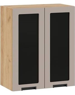 Шкаф навесной для кухни ТриЯ Гренада 1В6С с двумя дверями со стеклом Трия