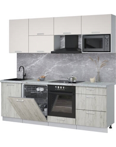 Кухонный гарнитур Интерлиния Мила Лайт 2.3-ПМ2