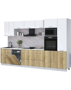 Кухонный гарнитур Интерлиния Мила Лайт 3.4-ПМ1