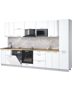 Кухонный гарнитур Интерлиния Мила Лайт 3.4-ПМ2