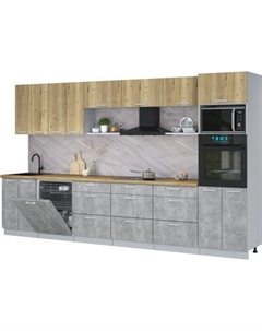 Кухонный гарнитур Интерлиния Мила Лайт 3.6-ПМ1-2