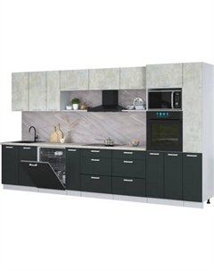 Кухонный гарнитур Интерлиния Мила Лайт 3.8-ПМ1