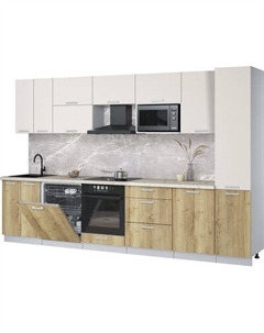 Кухонный гарнитур Интерлиния Мила Лайт 3.3-ПМ2