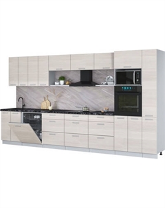 Кухонный гарнитур Интерлиния Мила Лайт 3.9-ПМ1