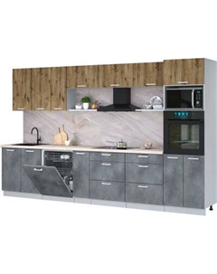 Кухонный гарнитур Интерлиния Мила Лайт 3.5-ПМ1-2