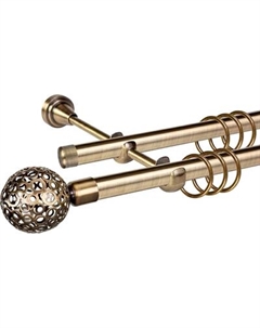 Карниз для штор АС ФОРОС Grace D19Г/19Г + наконечники Метеор Ас форос