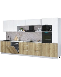 Кухонный гарнитур Интерлиния Мила Лайт 3.8-ПМ1