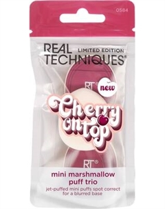 Пуховка для макияжа Real Techniques Cherry On Top Mini Marshmallow Puff Trio RT10058460 Real techniques