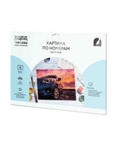 Картина по номерам Три совы Дрифт на закате / КК_44055