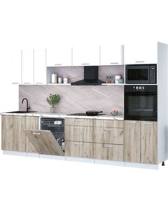 Кухонный гарнитур Интерлиния Мила Лайт 3.3-ПМ1-2