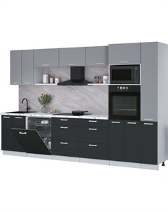 Кухонный гарнитур Интерлиния Мила Лайт 3.3-ПМ1