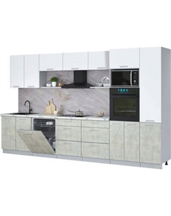 Кухонный гарнитур Интерлиния Мила Лайт 3.6-ПМ1