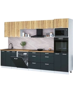 Кухонный гарнитур Интерлиния Мила Лайт 3.3-ПМ1-2