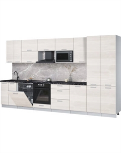 Кухонный гарнитур Интерлиния Мила Лайт 3.7-ПМ2