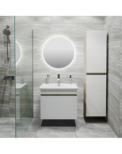 Тумба с умывальником Runo Модена 65 + Оскар 65