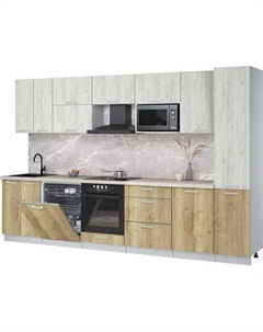 Кухонный гарнитур Интерлиния Мила Лайт 3.3-ПМ2