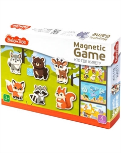 Развивающая игра Десятое королевство Baby Toys. Магнитная. Кто где живет? / 05591