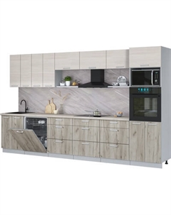 Кухонный гарнитур Интерлиния Мила Лайт 3.6-ПМ1-2