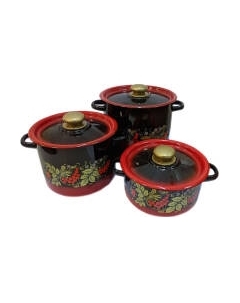 Набор кастрюль Сибирские товары Рябинка / N16L05