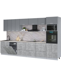 Кухонный гарнитур Интерлиния Мила Лайт 3.6-ПМ1-2