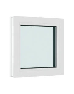 Окно ПВХ Brusbox Одностворчатое глухое 3 стекла