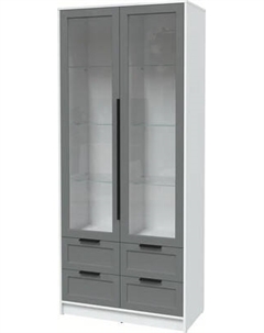 Шкаф с витриной Интерлиния Концепт Тренд КТ-ШВ2