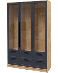 Шкаф с витриной Интерлиния Концепт Тренд КТ-ШВ3