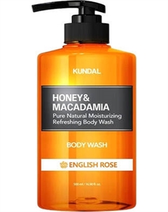Гель для душа Kundal Honey & Macadamia Body Wash English Rose
