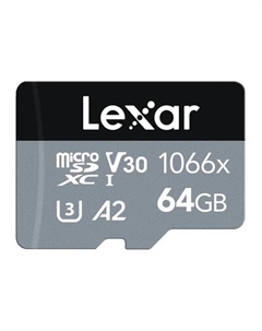 Карта памяти Lexar High-Performance 1066x microSDXC 64GB (LMS1066064G-BNANG)
