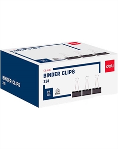 Зажим для бумаги Deli Classic / Z61
