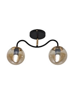 Потолочный светильник Mirastyle MH-1540B/2 BK+FGD