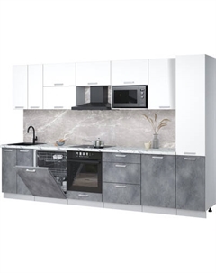 Кухонный гарнитур Интерлиния Мила Лайт 3.3-ПМ2