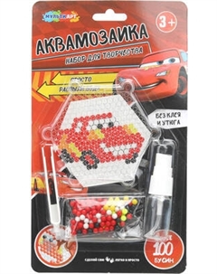 Развивающая игра MultiArt Аквамозаика на блистере тачки / AQUABLIST-124274 Multiart