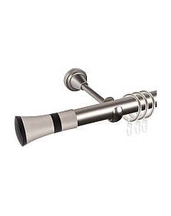 Карниз для штор АС ФОРОС Grace D25Г составной + наконечники Люксор черный Ас форос