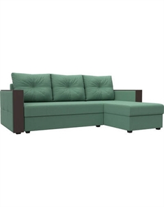 Диван угловой Лига Диванов Валенсия Лайт правый / 125972 Лига диванов