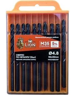 Набор сверл M-Lion По металлу 4.8x86мм / MHD488610P M-lion