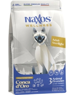 Сухой корм для кошек Adragna Naxos Wellness Adult Sterilized Утка, Курица, Индейка