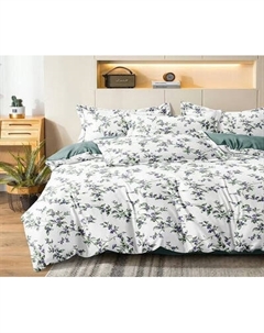 Комплект постельного белья Реноме 1.5сп Оливковая коллекция. Простыня на резинке УУ 2457