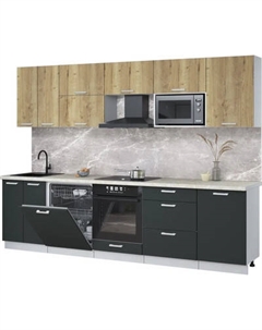 Кухонный гарнитур Интерлиния Мила Лайт 2.9-ПМ2